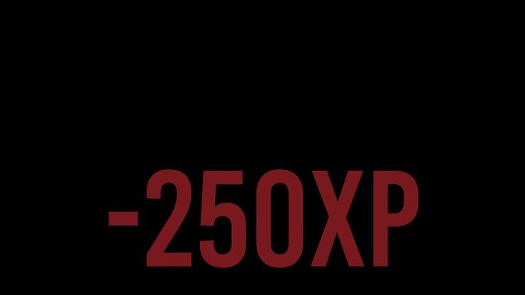 Punti esperienza di gioco XP. Set di testo animato. Canale alfa