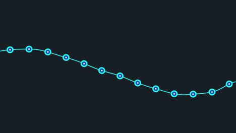 moving line graph. seamless loop animation