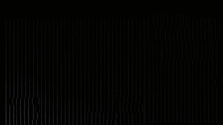 Abstract Digital Glitch Effect with Vertical Lines