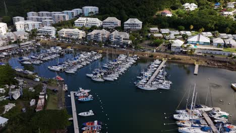 exploring guadeloupe: aerial views of stunning marinas in 60fps