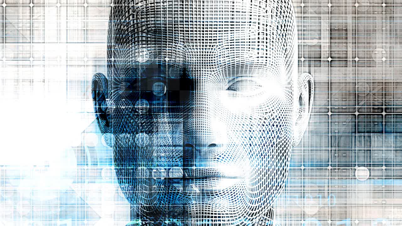 Scienza medica e concetto di tecnologia futuristica Loop astratto