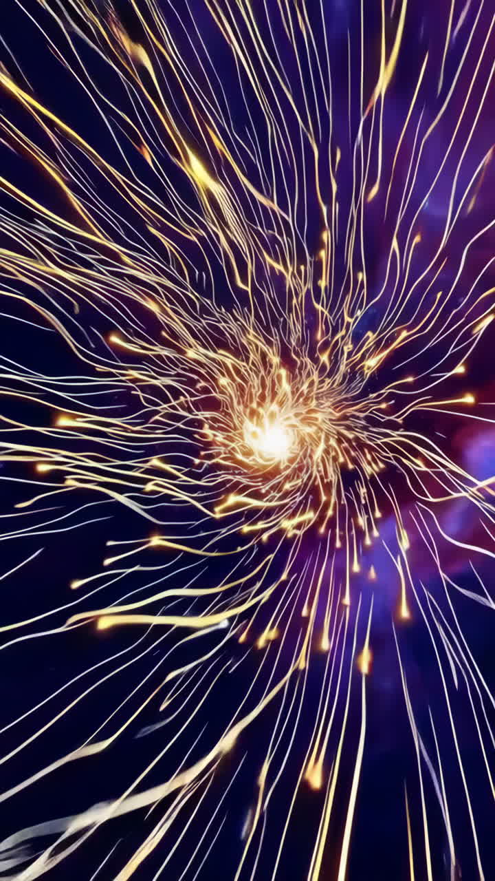 Hyperspace Tunnel through a Colorful Nebula