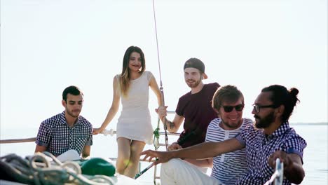 friends on a yacht