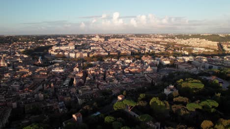 Aerial-shot-of-Rome,-Italy