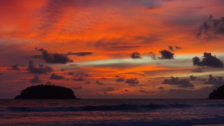 Amazing Sunset Over the Ocean