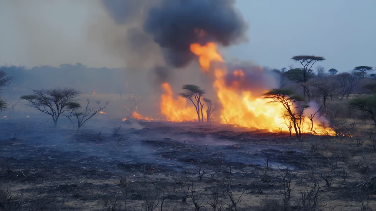 Wildfire in the Savanna