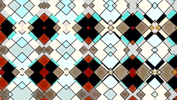 Moving kaleidoscope. 4K motion graphics