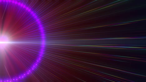 luz de rayos estelares de pulso 4k