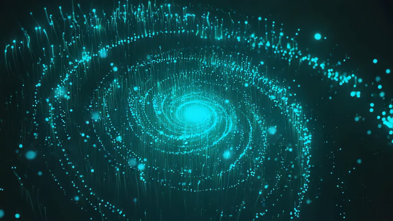 Abstract Swirling Particle Vortex