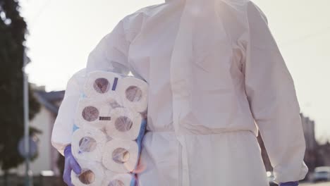 Handheld-video-of-a-person-with-toilet-paper