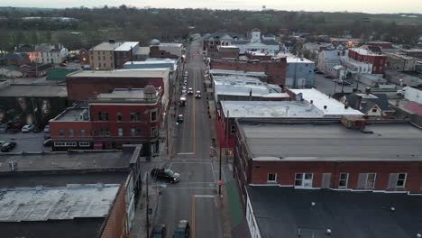 Drone-Shot-of-Cynthiana,-KY