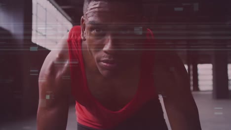 Animation-Der-Einmischung-Eines-Afroamerikanischen-Sportlers-Im-Fitnessstudio