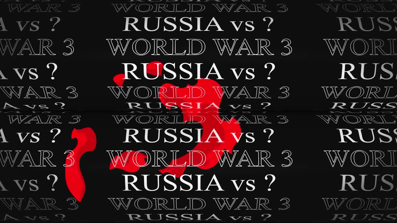 texto cinético de la tercera guerra mundial con movimiento continuo