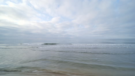 traveling-side-shot-of-the-mediterranean-sea-France-Occitanie-Carnon