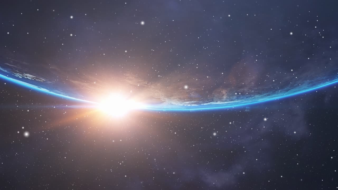 반구에 빛나는 햇빛, 공간보기