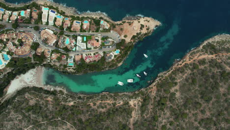 beach of cala pi in the balearic islands, mallorca, spain