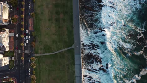 seapoint promenade in cape town south africa