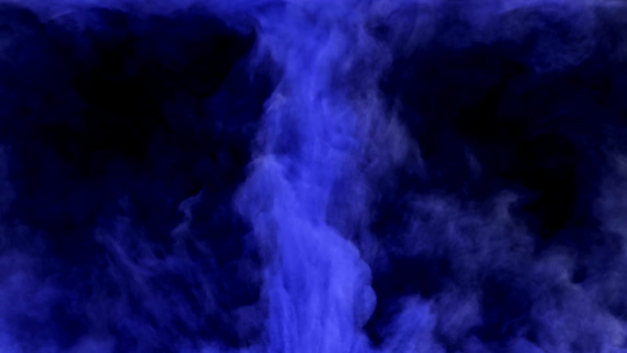 nuvola di polvere di fumo di colore blu per transizioni e sovrapposizioni