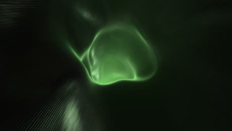 endless vortex tunnel with abstract green gradient light