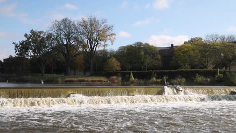 flint river and dam in flint, michigan video