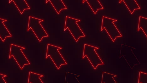 vivid red neon light arrows in various directions create a captivating seamless pattern, adding a dynamic and energetic touch to any design or space