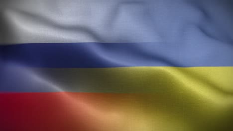 russia ukraine flag loop background 4k