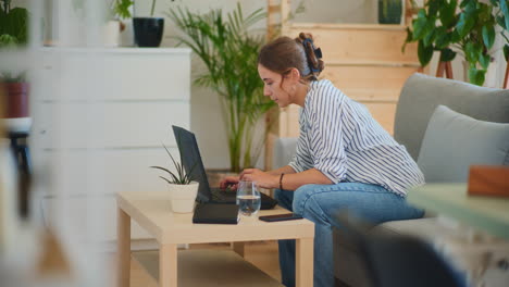 Upset-Businesswoman-Working-on-Business-Strategy