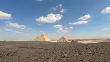 Zeitraffer-Der-Pyramiden-Von-Gizeh.-Historische-ägyptische-Pyramiden