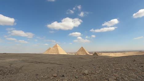 timelapse de las pirámides de giza. pirámides históricas de egipto