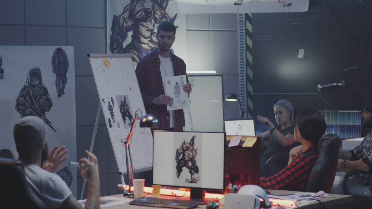 Game Design Presentation in a Creative Studio