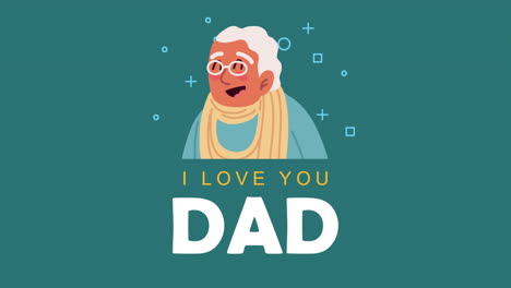 te quiero papá - tarjeta de felicitación del día del padre
