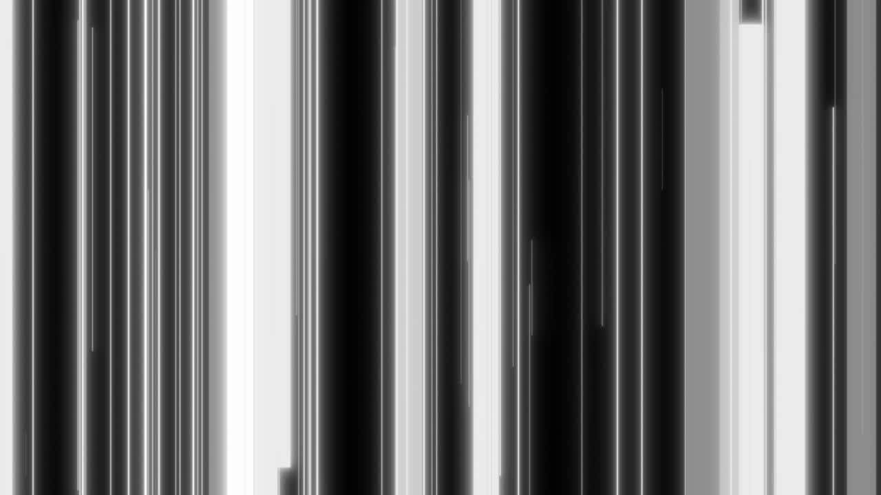 4k brillo franja vertical en movimiento animación de fondo abstracto bucle sin costuras - blanco y negro
