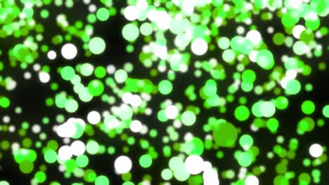 fondo de bokeh de partículas de luz abstracta verde - animación de video
