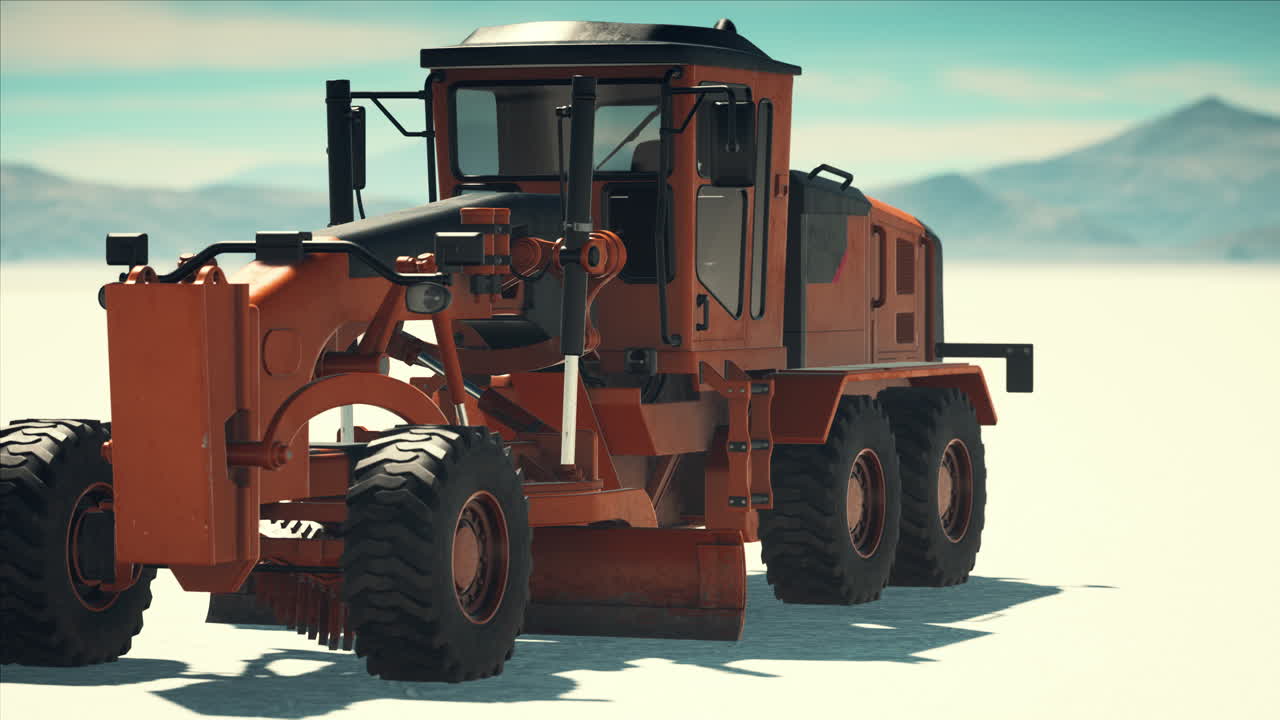 소금 사막 도로 에 있는 도로 등급 기계