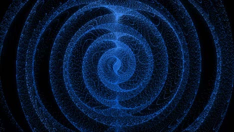 patrón de forma de punto de color azul animación gráficos de movimiento
