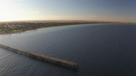 aerial drone view of the coast of yorke peninsula, south australia