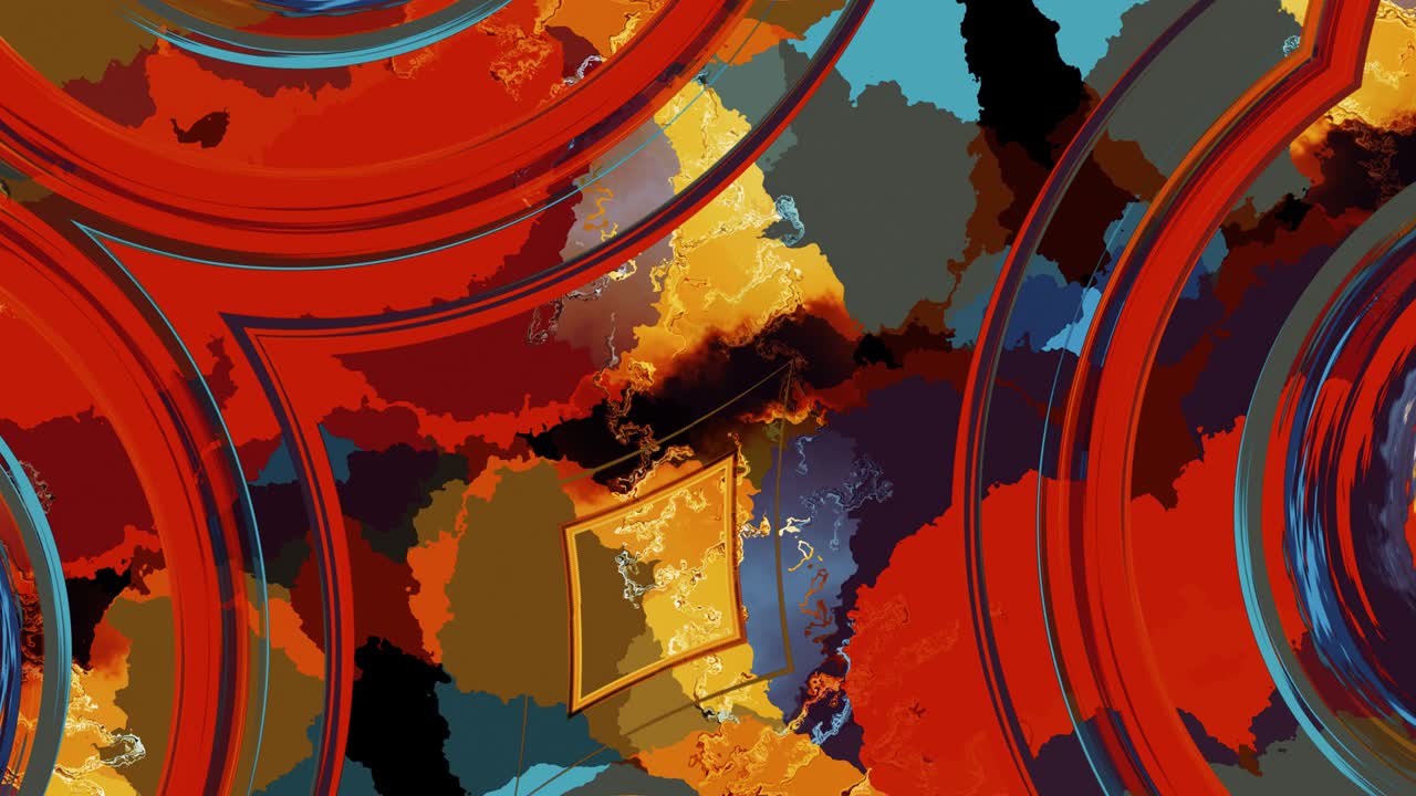 grunge abstracto colorido arte de pared estilo graffiti efecto de fondo de animación. fondo ondulado en geométrico multicolorido. pintura de caos papel tapiz colorido. fondo de bucle sin costuras. gráfico de movimiento 4k.