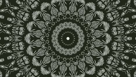 padrões de design de mandala artística animação bw