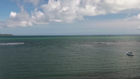 droning out to the atlantic ocean in puerto rico