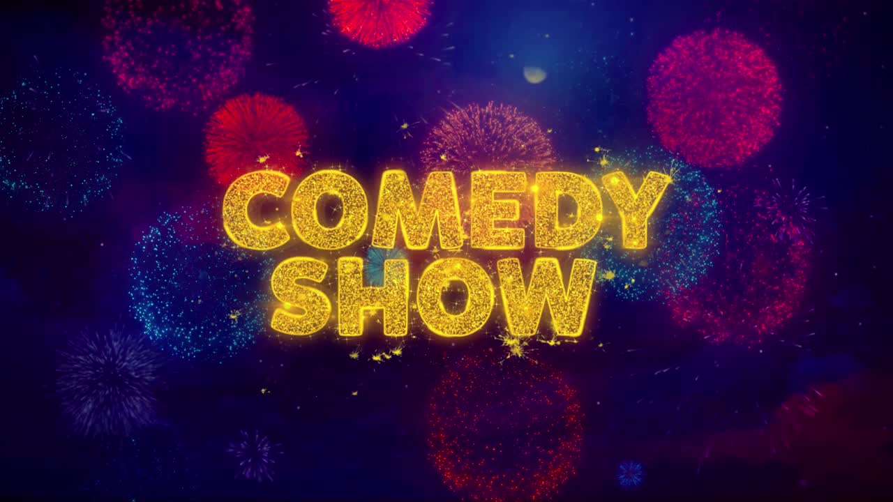 Comedy Show Fireworks Graphic