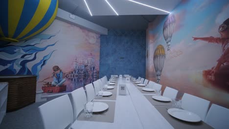 kids' restaurant or party room with play area