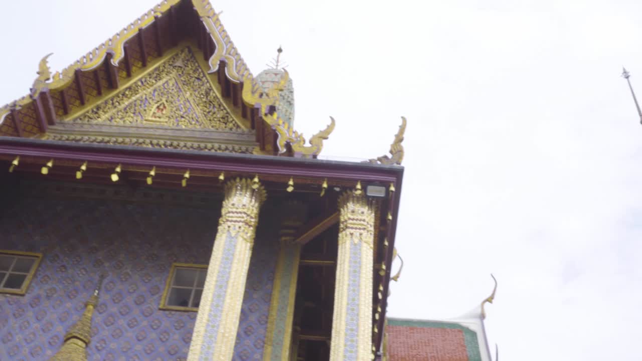 el panteón, el mondop y la pagoda dorada, wat phra kaew, bangkok, tailandia