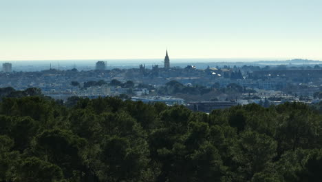 Elevated-snapshot-of-Montpellier-blending-nature-and-architecture.