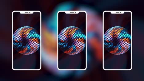 abstract colorful sphere phone wallpaper