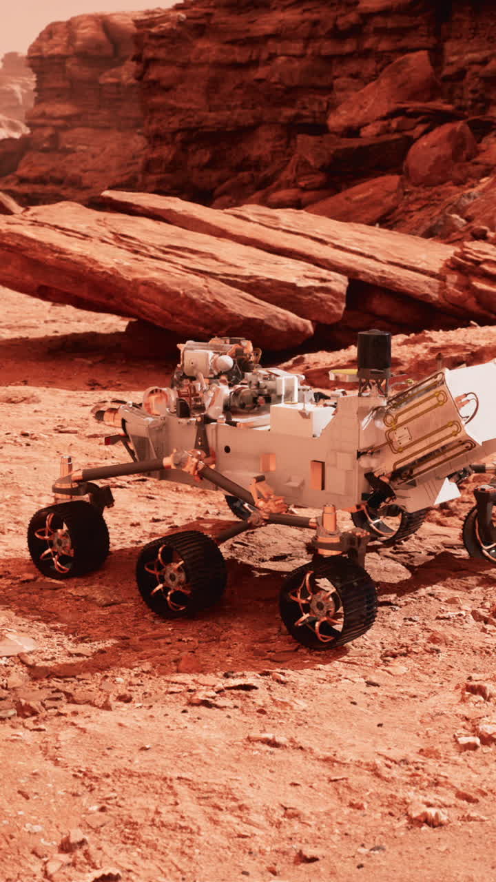 Mars Rover Exploring the Red Planet