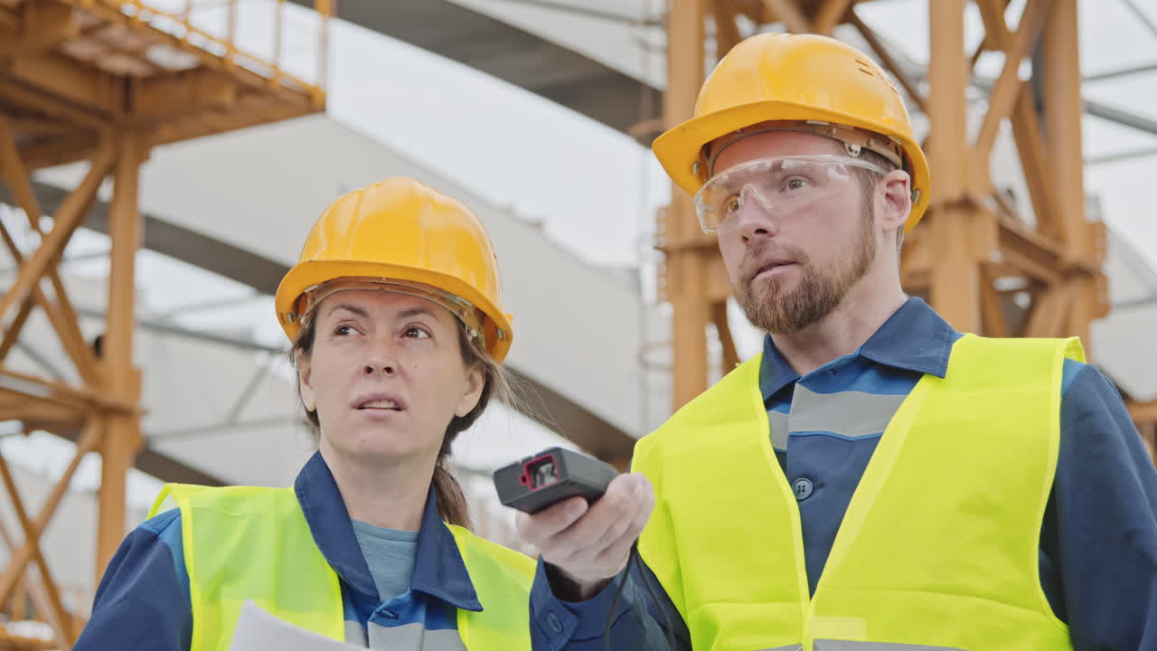 Engineers Working at Construction Site