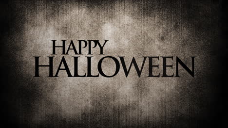 feliz halloween en la pared oscura del grunge