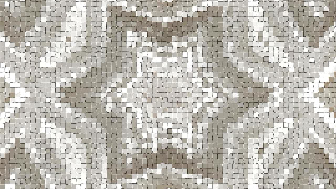 Abstract complex pattern from a mosaic. Dynamic bright transforming and pulsating composition. Looped