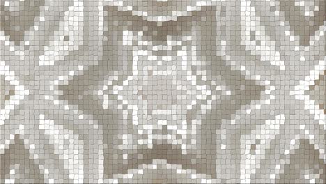 patrón complejo abstracto de un mosaico. dinámica brillante transformación y composición pulsante. en bucle