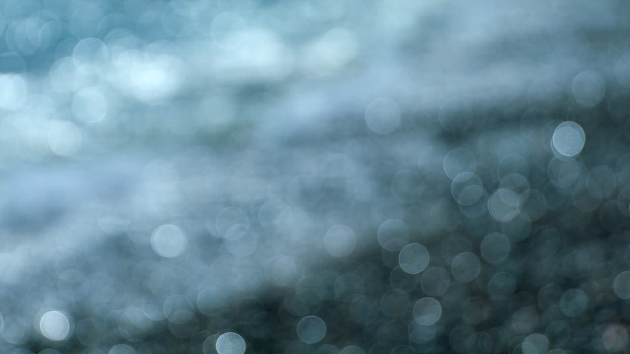 Colorful Abstract Bokeh Of White Sea Water Circles